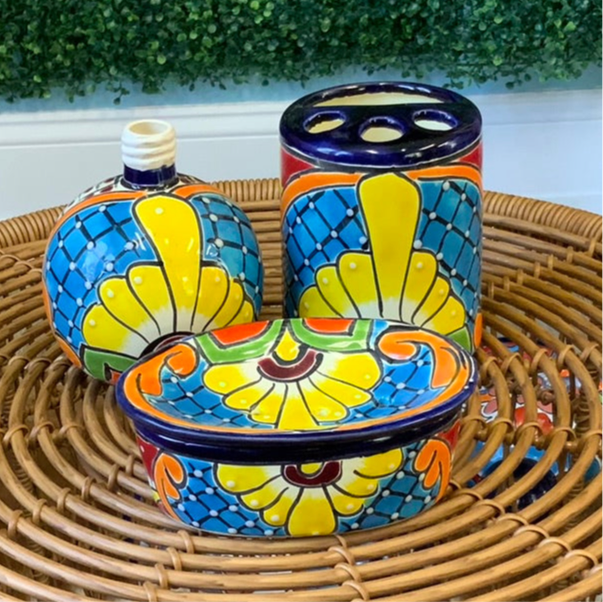 Talavera Bathroom Set