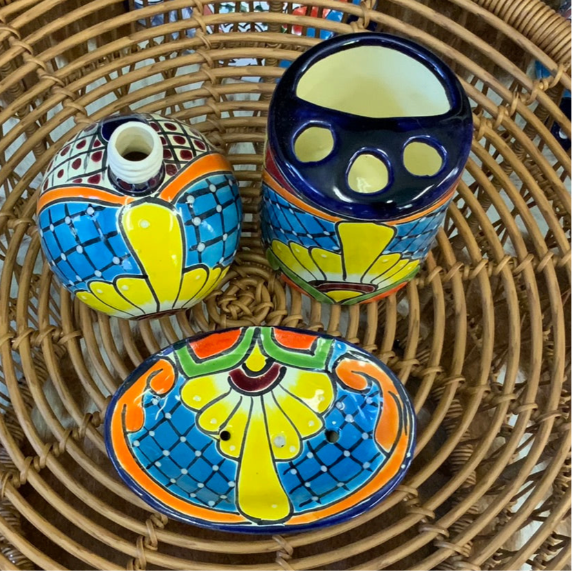 Talavera Bathroom Set