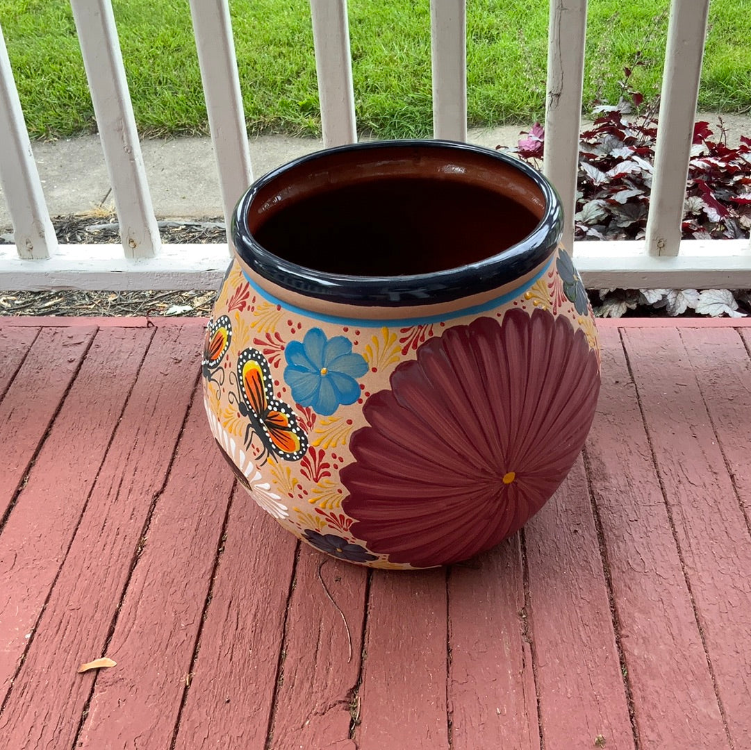 Assorted Hand Painted Talavera Clay Sphere Pot