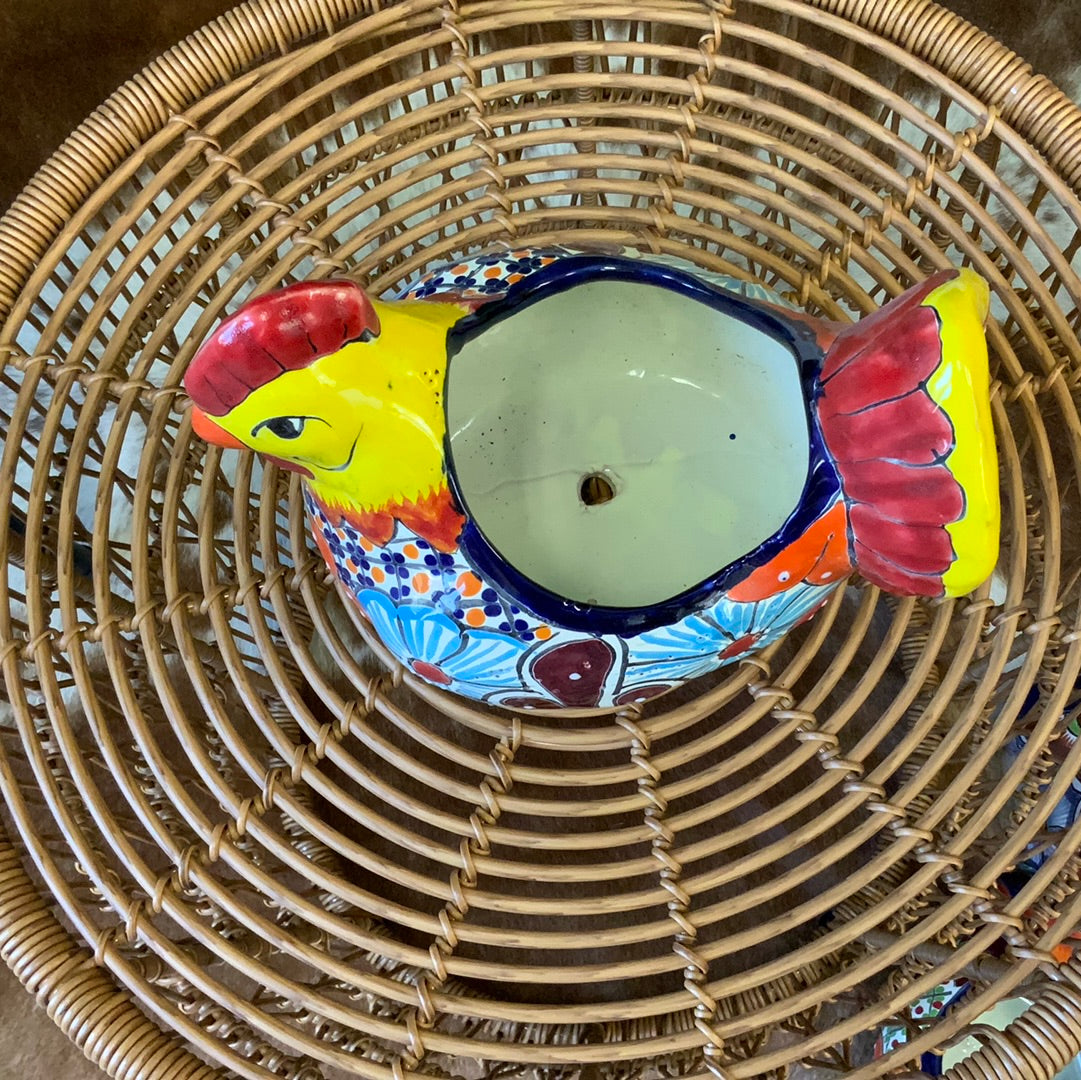 Talavera Chicken Hen Planter