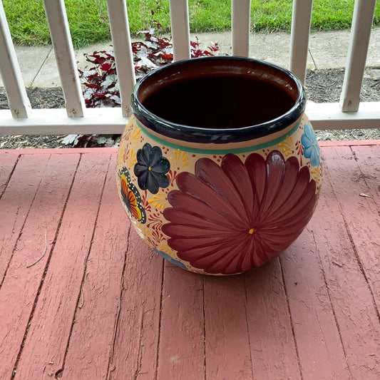 Assorted Hand Painted Talavera Clay Sphere Pot