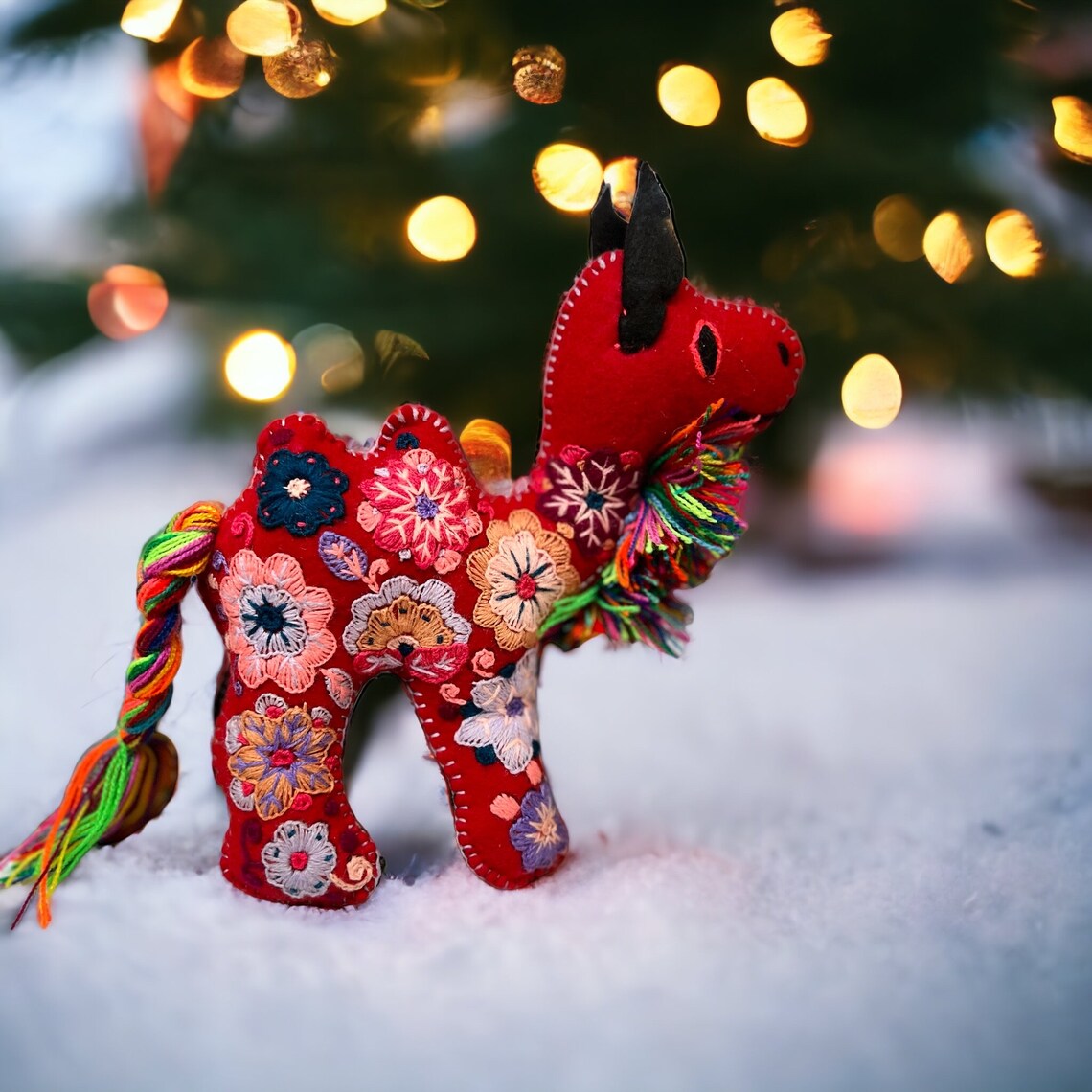 Embroidered soft Mexican toys