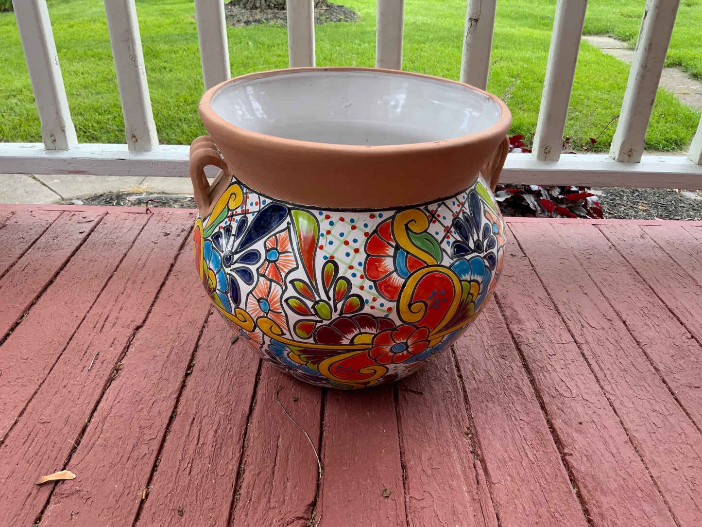 Rim Talavera Clay Pots. Planters. Plants. Pottery